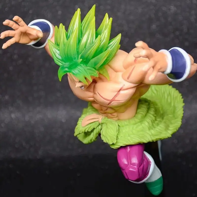 22cm Dragon Ball Z Broly Figure Movable Super Saiyan 3 Son Goku Anime Action Figure Collection Doll Figurine Model Toys Model