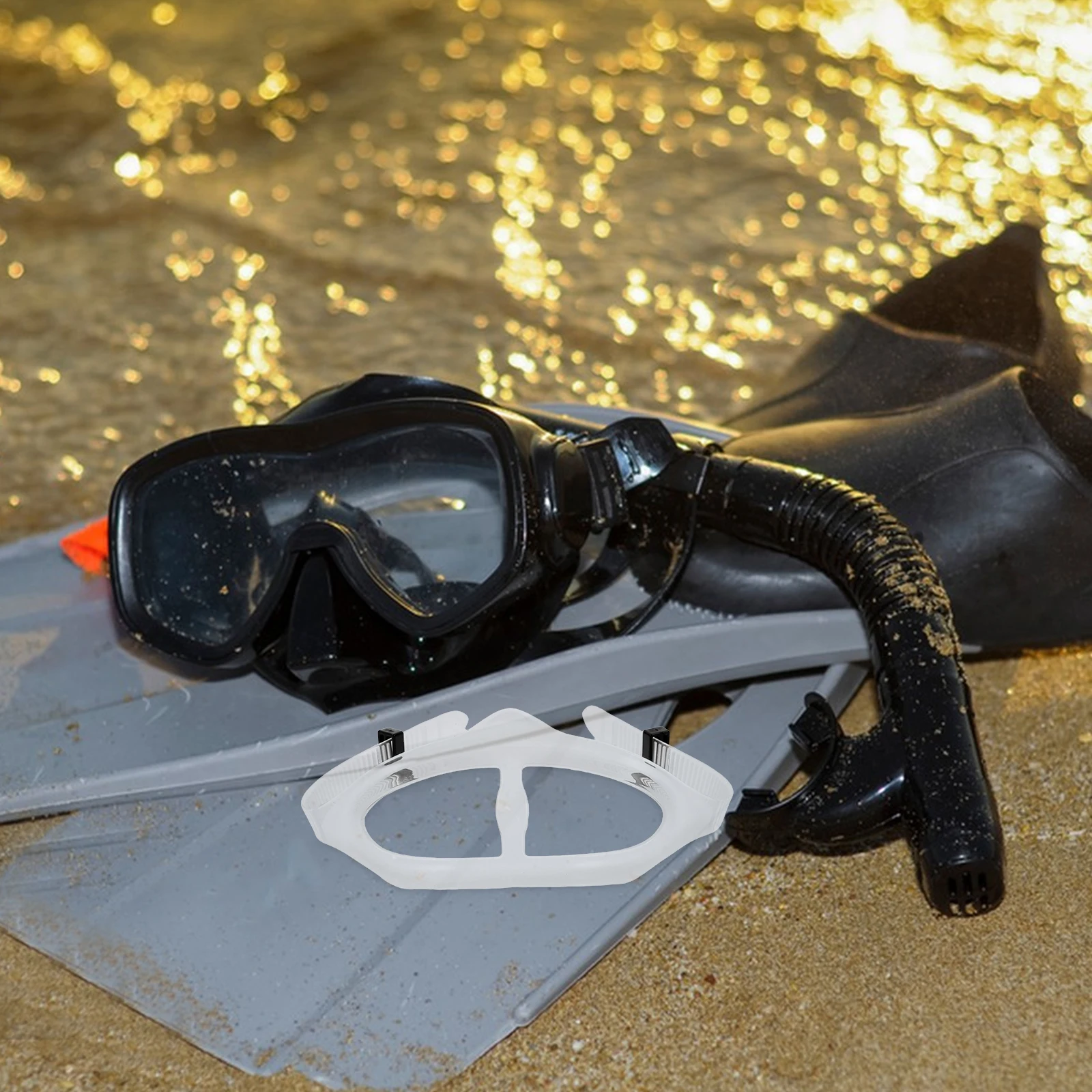 

2Pcs Silicone Dive Mask Straps Universal Replacement for Swimming Snorkeling Diving Adjustable Comfort Fit Unisex Swim Goggles