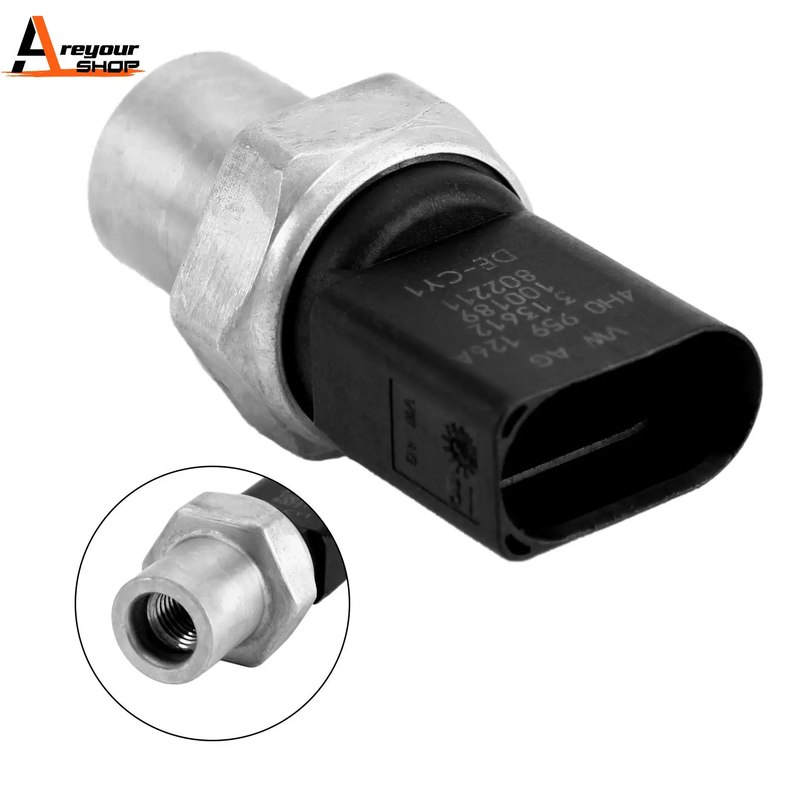 Areyourshop 4H0959126B A/C Pressure Switch Sensor For Audi A4 A5 Q5 Touareg 802211 260215 Car Auto Parts