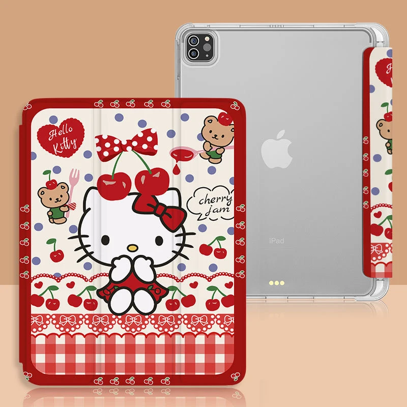 Cartoon Hello Kitty iPad Case for IPad 7th 8th 9th Generation 10.2 Inch Cover for Ipad Pro 11 10.5 12.9 2021 Air 4 3 Mini 6 2020