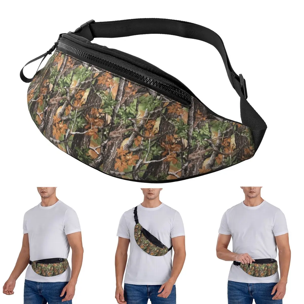 

Поясная сумка через плечо, камуфляжная поясная сумка с настоящим деревом Realtree Hunter, камуфляжный узор для мужчин и женщин, поясная сумка для путешествий, бега, денег, сумка для телефона