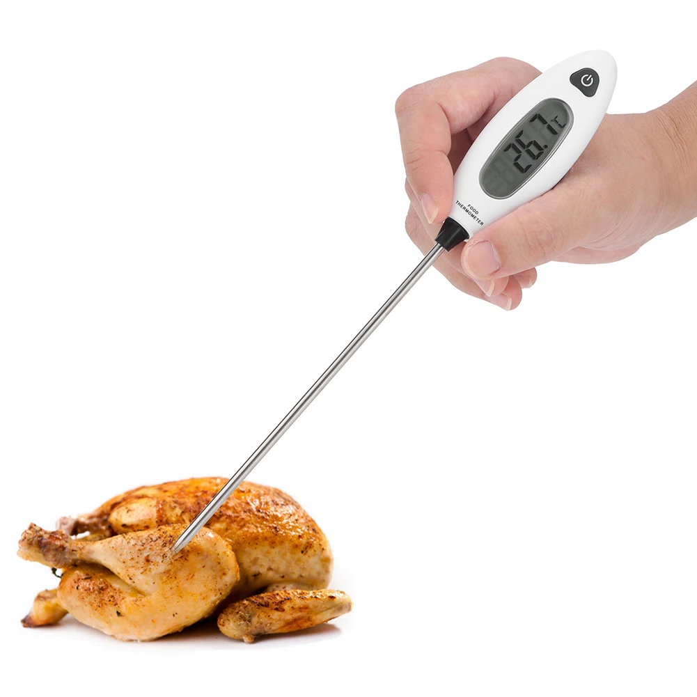 Termómetro de Alimentos Tipo Pluma GM1311 para Lectura Instantánea de Carne, Dulces, Aceite, Agua, Barbacoa y Cocina, con Interruptor de Celsius/Fahrenheit