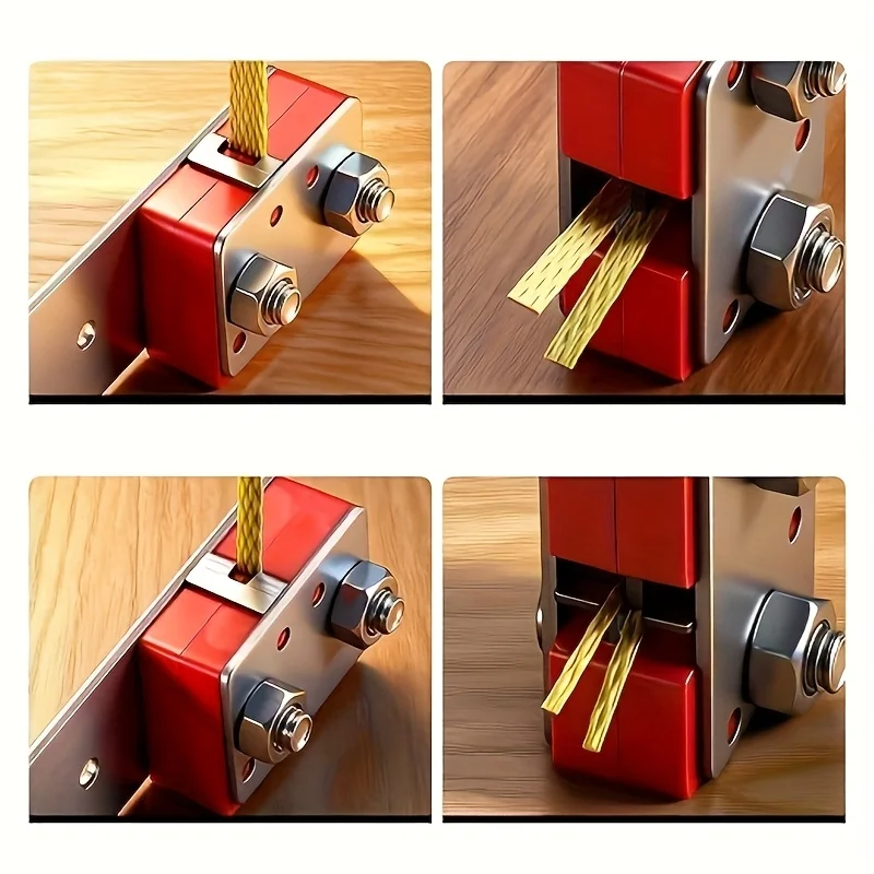 Strumento per la reggiatura dei fascette, taglierina per cintura in acciaio resistente per l'imballaggio e il raggruppamento, apriscatole per tenditori per cinghie in metallo ispessito