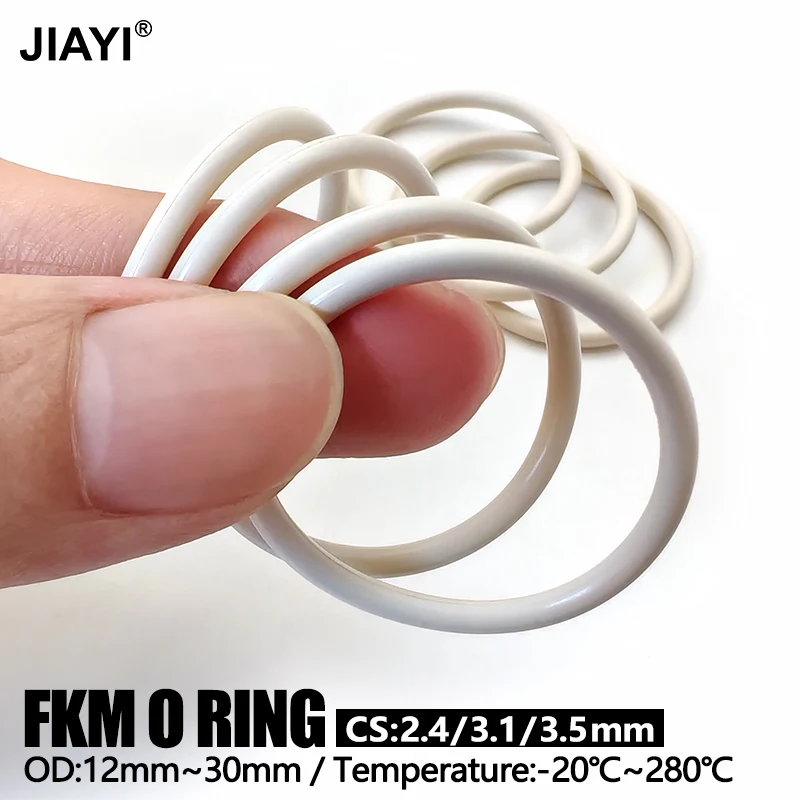 20/50pcs High Temp Vitons FKM O-Ring CS 2.4mm 3.1mm 3.5mm Fluorine Rubber Washer Oil/Acid-Alkali Resistant Plumbing Seal Kit