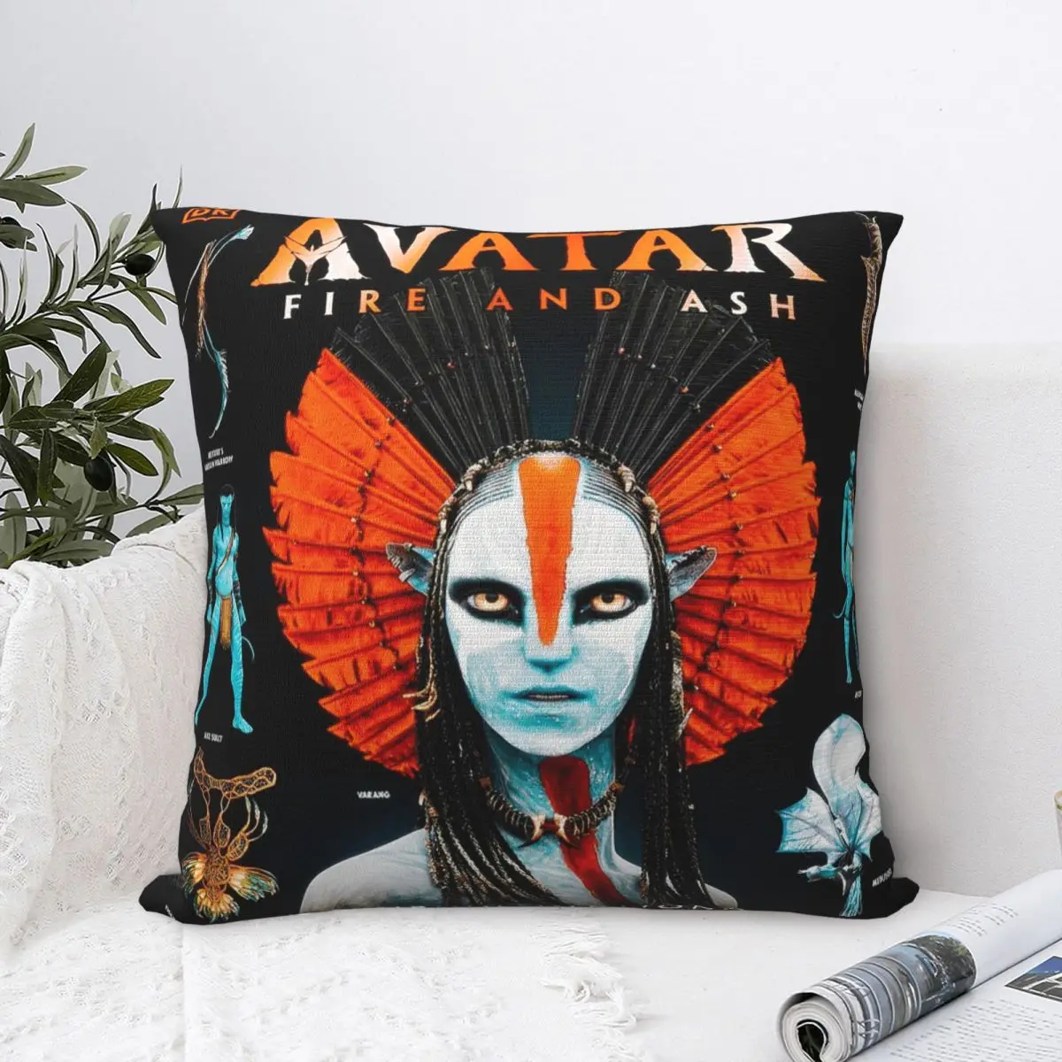

Наволочки «Аватар: Огонь и Пепел», мягкий полиэстер, чехол для подушки, декоративная наволочка, домашний квадратный чехол 45X45 см