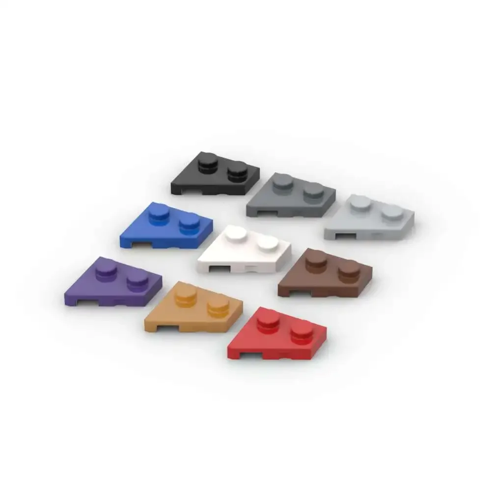 

MOC 10 шт. частица головоломки 24307 клиновая пластина 2x2 комплект строительных блоков правая доска кирпичи DIY игрушки подарок на день рождения для ребенка дропшиппинг