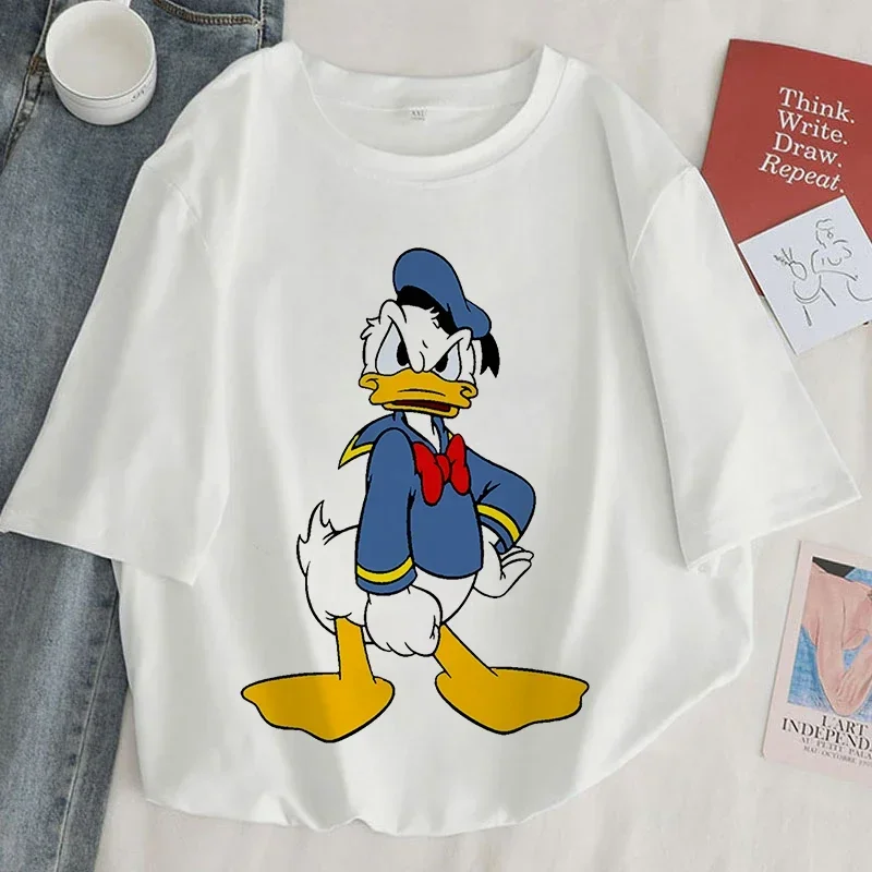 

Дональд Дак Дейзи забавная футболка с мультяшным принтом женская футболка больших размеров Harajuku эстетическая футболка женская модная футболка Y2k