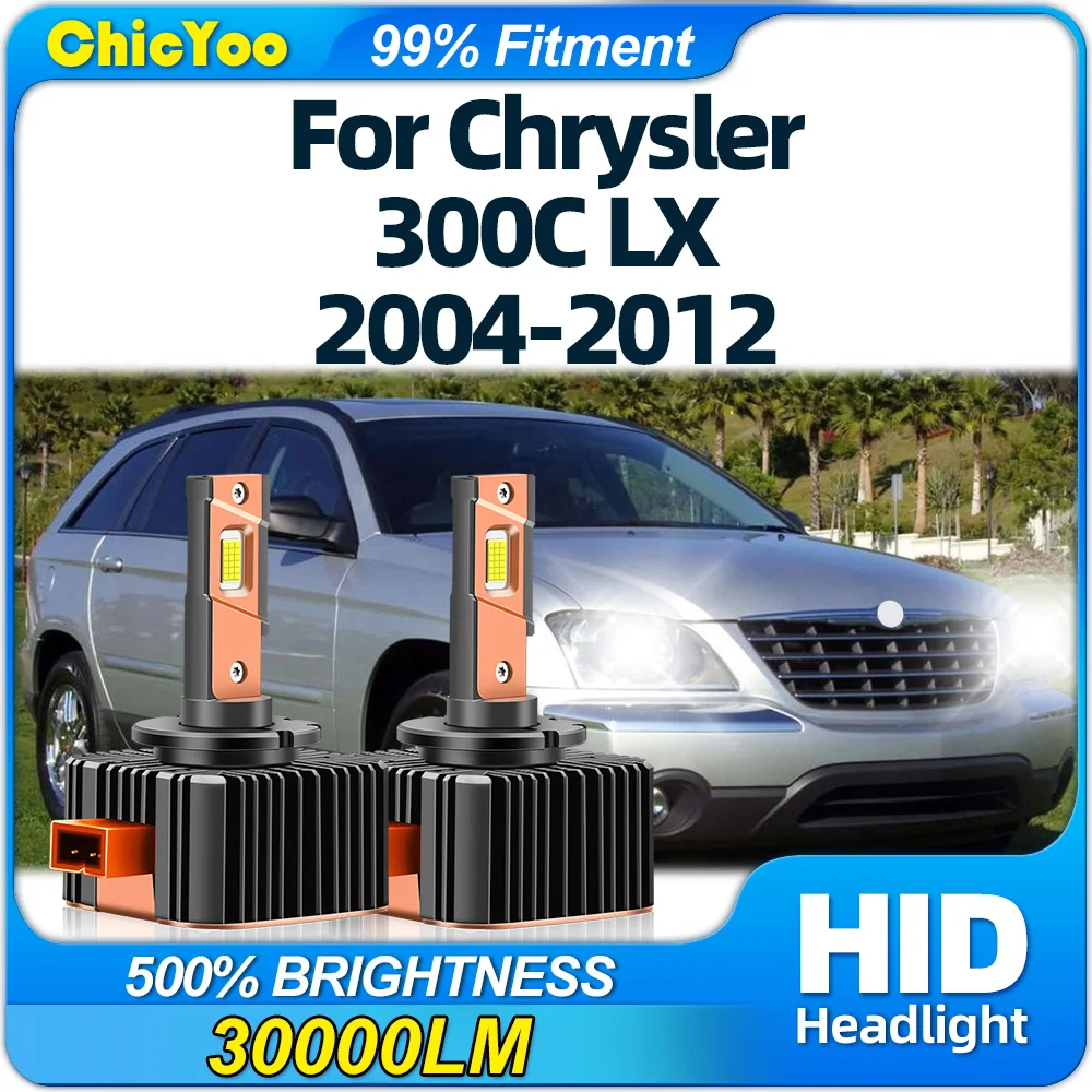 

Canbus LED Headlight Bulbs 30000LM Super Bright HID Xenon Lights 12V 6000K For Chrysler 300C LX 2004-2008 2009 2010 2011 2012