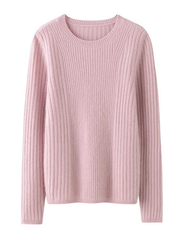 

TLOML новый женский 100% кашемировый свитер с круглым вырезом, однотонный пуловер, кашемировый трикотаж, осень-зима, мягкие теплые тонкие топы высокого качества