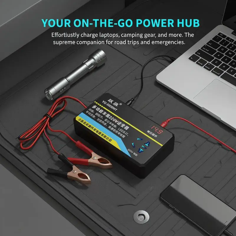 1 DC 12V/24V to AC 220V inverter port adapter 200W car multifunctional inverter car converter inverter power supply
