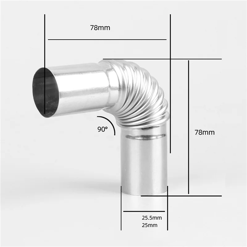 AS94-2X Auto Riscaldatore Air Vent Conduttura Gomito Tubo Uscita Connettore di Scarico Per Webasto Eberspaecher Riscaldatore di Parcheggio