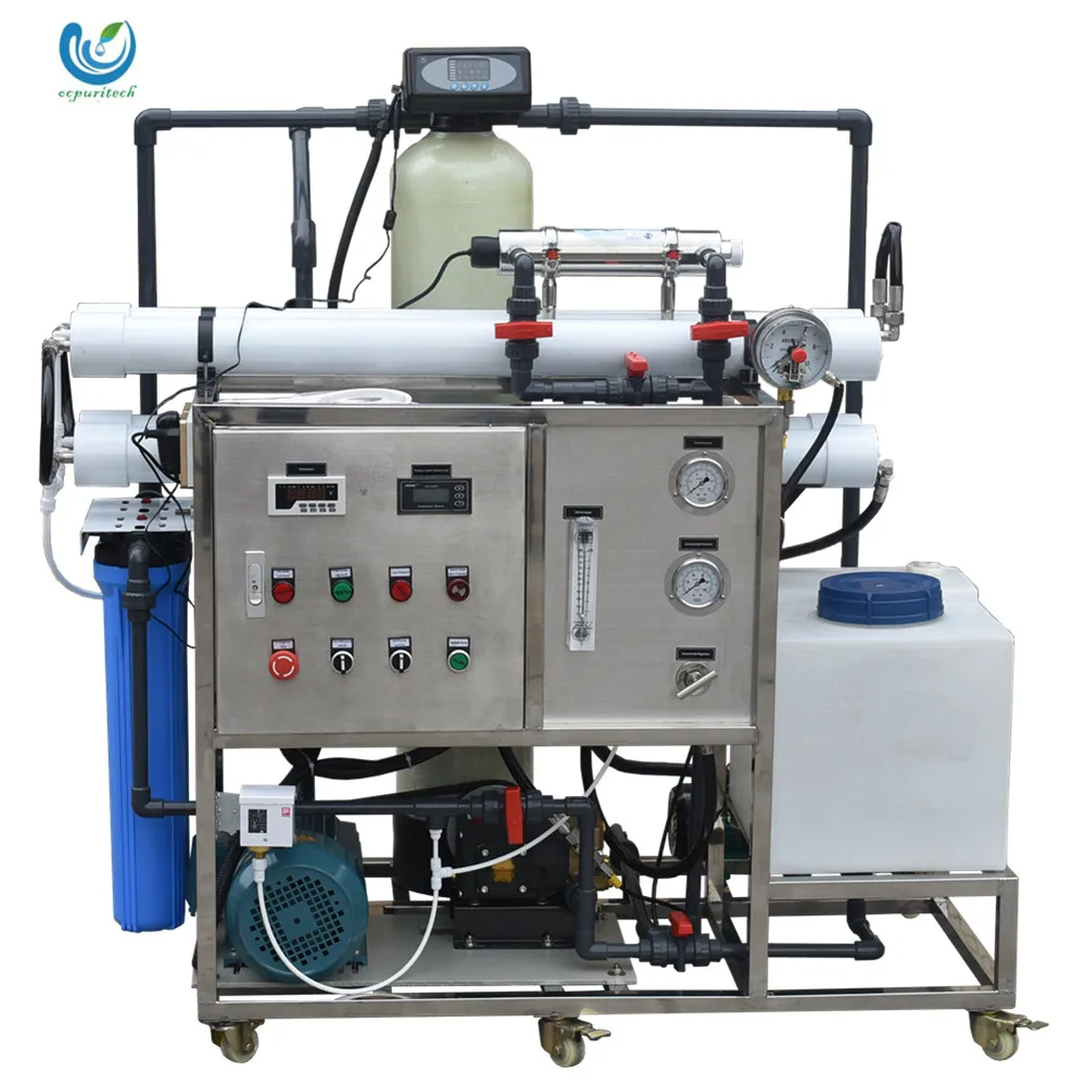 

200lph Small Sea Water Desalination Machine Desalinator Brackish Seawater Ro Reverse Osmosis Industrial Marine Systems for Boats