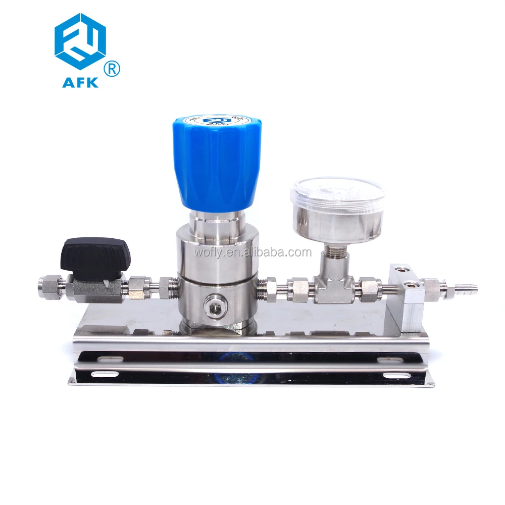 R11 Low pressure Single Stage Stainless Steel Mini SS Nitrogen 1/8 NPT Pressure Regulator With Gauge