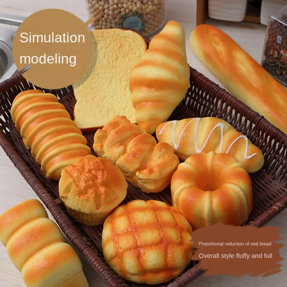 Play French Baguette Toys Set Artificial Simulation Stress Relief Squeeze Toys Antistress Ball Kids