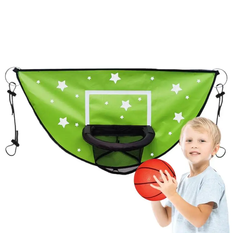 

Basketball Hoop For Trampoline Outdoor Waterproof Basket Ball Soft Rim Basketball Hoop For Dunk Fit Trampoline Accessory For All