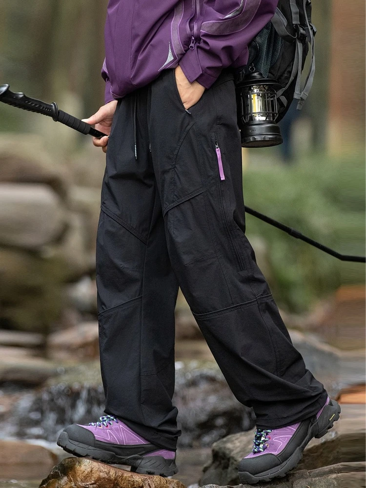 

Mountain Series Hiking Trousers Men's Casual Faion Windproof Outdoor Workwear Pants Loose Fit Straight Leg Summer Leisure