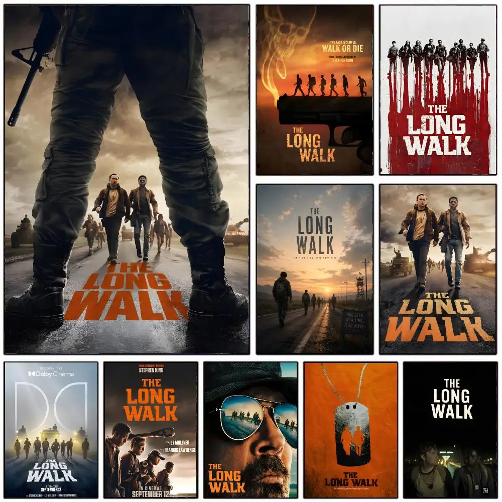 haunting movie T-The Long Walk Poster Modern Home Decoration Interior Design & Contemporary Wall Art Collection
