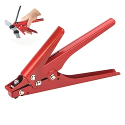 HS-519 Cable Tie Gun Fastening and Cutting Tool for Plastic Nylon Cable Tie Width 2.4-9mm Metal Clamp Automatic Tensioning