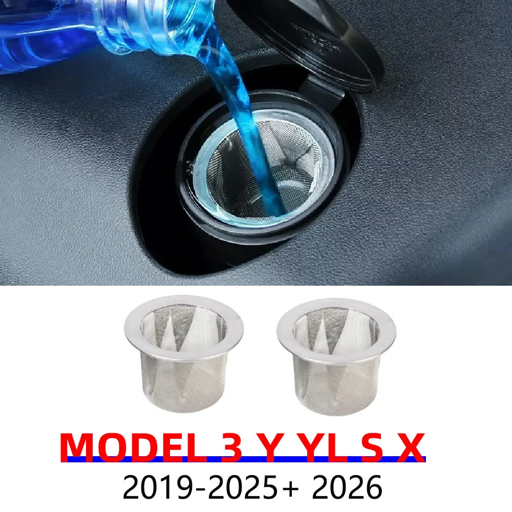 Scheibenwaschflüssigkeitsfilter für Tesla Model 3 Y S X YL Juniper 2020-2026 Glaswasserfilter Siebgitter Einlassgitter Schutz