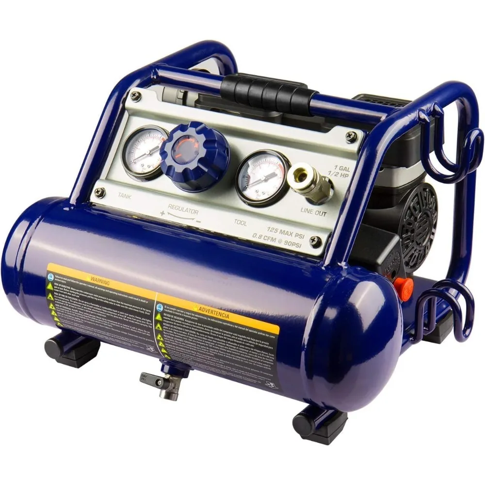 

Air Compressor 1 Gallon, Portable Air Compressor, Ultra Quiet, Oil-Free,for Tire Inflator, Auto Repair, Woodwork Nailing