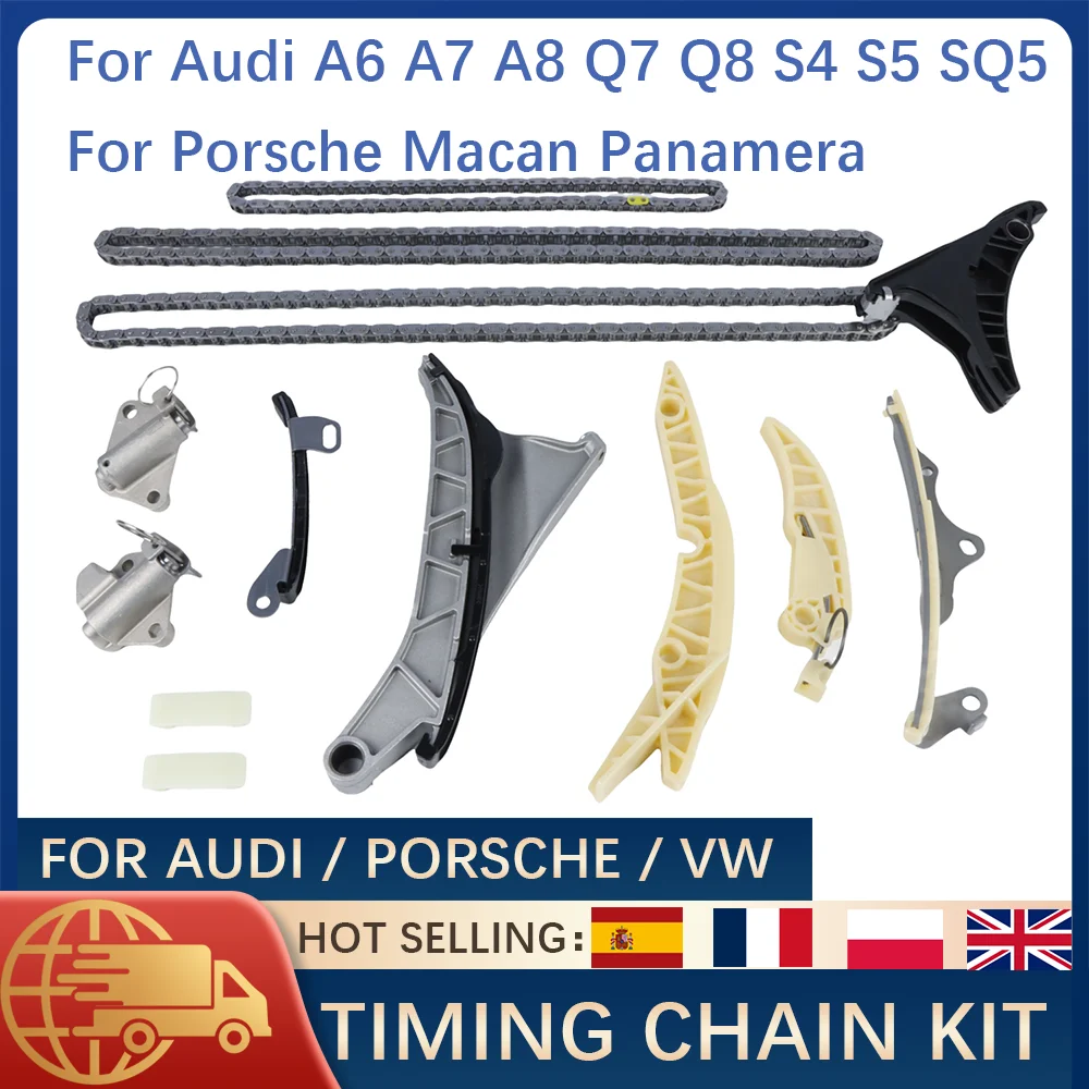 

Timing Chain Kit For Audi A6 A7 A8 Q7 Q8 S4 S5 SQ5 Porsche Macan Panamera EA839 3.0T 9A710922900 Engine Repair Parts