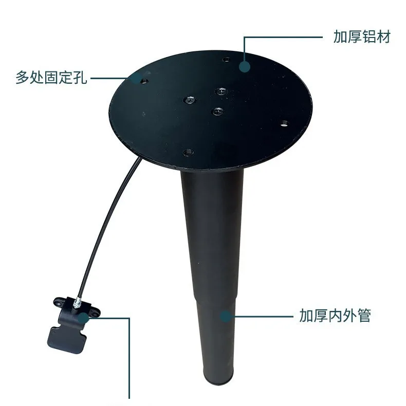 Factory custom wire control lifter with steel wire multi-functional side table lifting hardware accessories stop rotating coffee