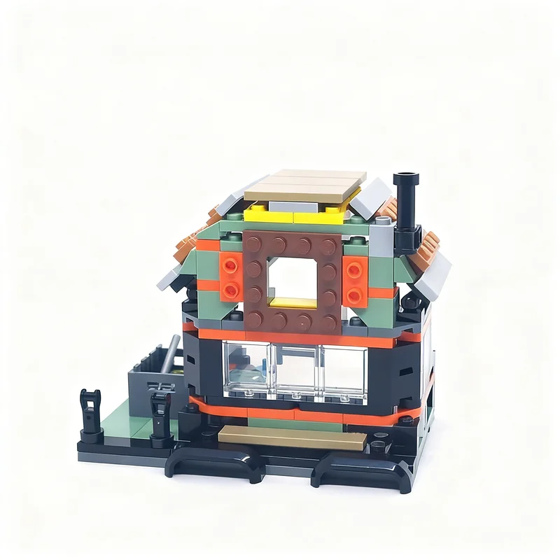 205 elementów MOC Dom Strażnika Parku Model Miejski Klocki Konstrukcyjne Architektura Składanie DIY Kreatywny Pomysł na Prezent Świąteczny Zabawka Edukacyjna