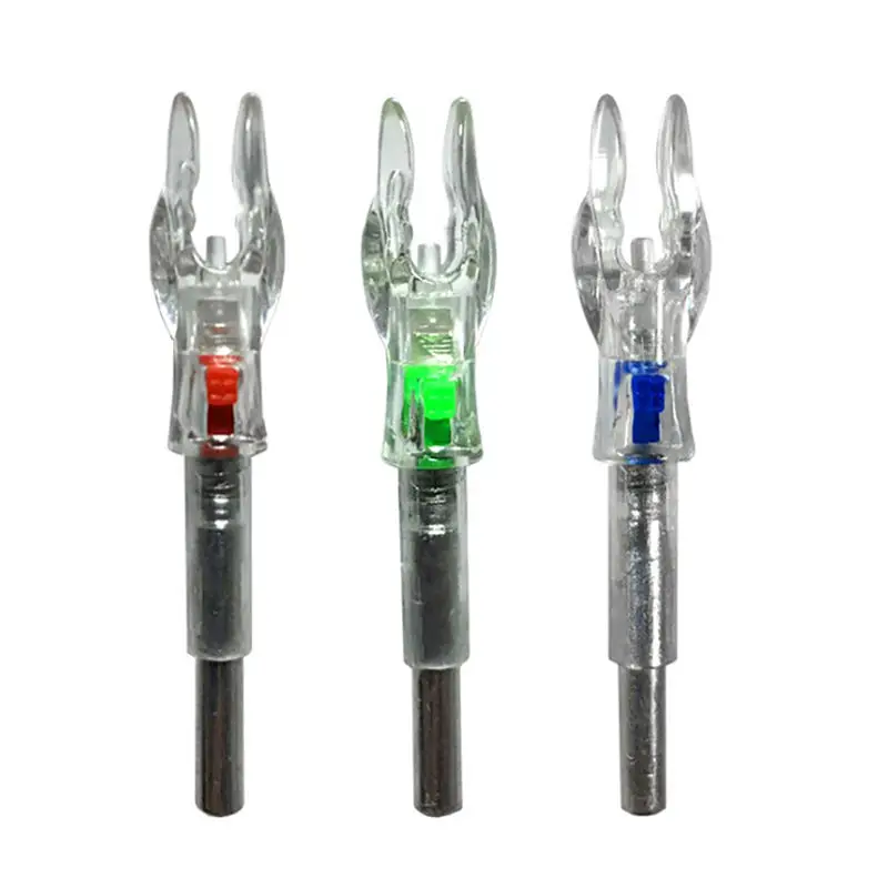 3pcs ID 4.2 mm Arrow Shaft Bow Archery Hunting LED Nock Lighted Luminous arrow Tail