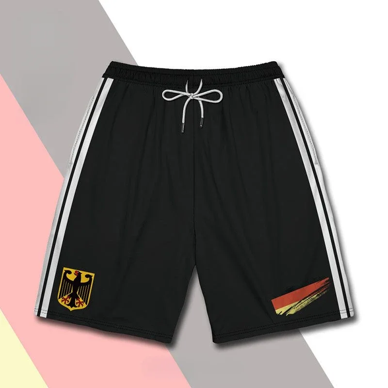 Germany Mexico Football Home Sports Shorts Men's Women's 3D Printing Comfortable Casual Breathable Quick Drying Summer 2024