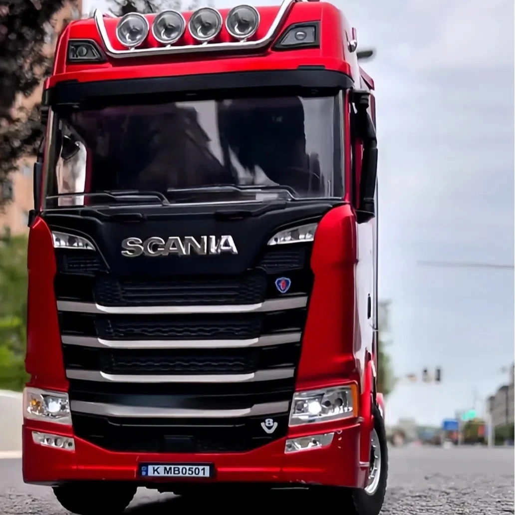 Rc Huina Truck Scania Official Licensed 1/18 Scale 770s Alloy Tractor Rtr With 501d Trailer Electric Toy Hot Sale In Stock