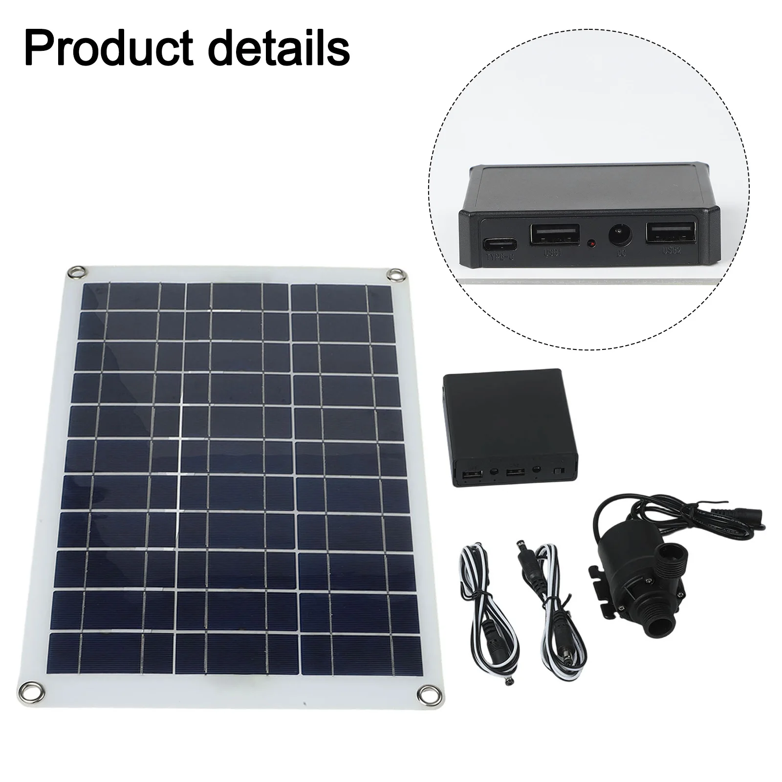 

Compact Solar Fountain Pump Pond Pump 7.7*6.5*4.2cm Solar Water Pump Versatile Use Easy Installation Long-lasting Performance