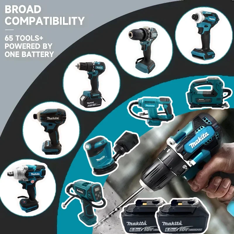 

Ударный шуруповерт Makita, аккумуляторная отвертка, электрическая сабельная пила, различные модели портативных беспроводных электроинструментов