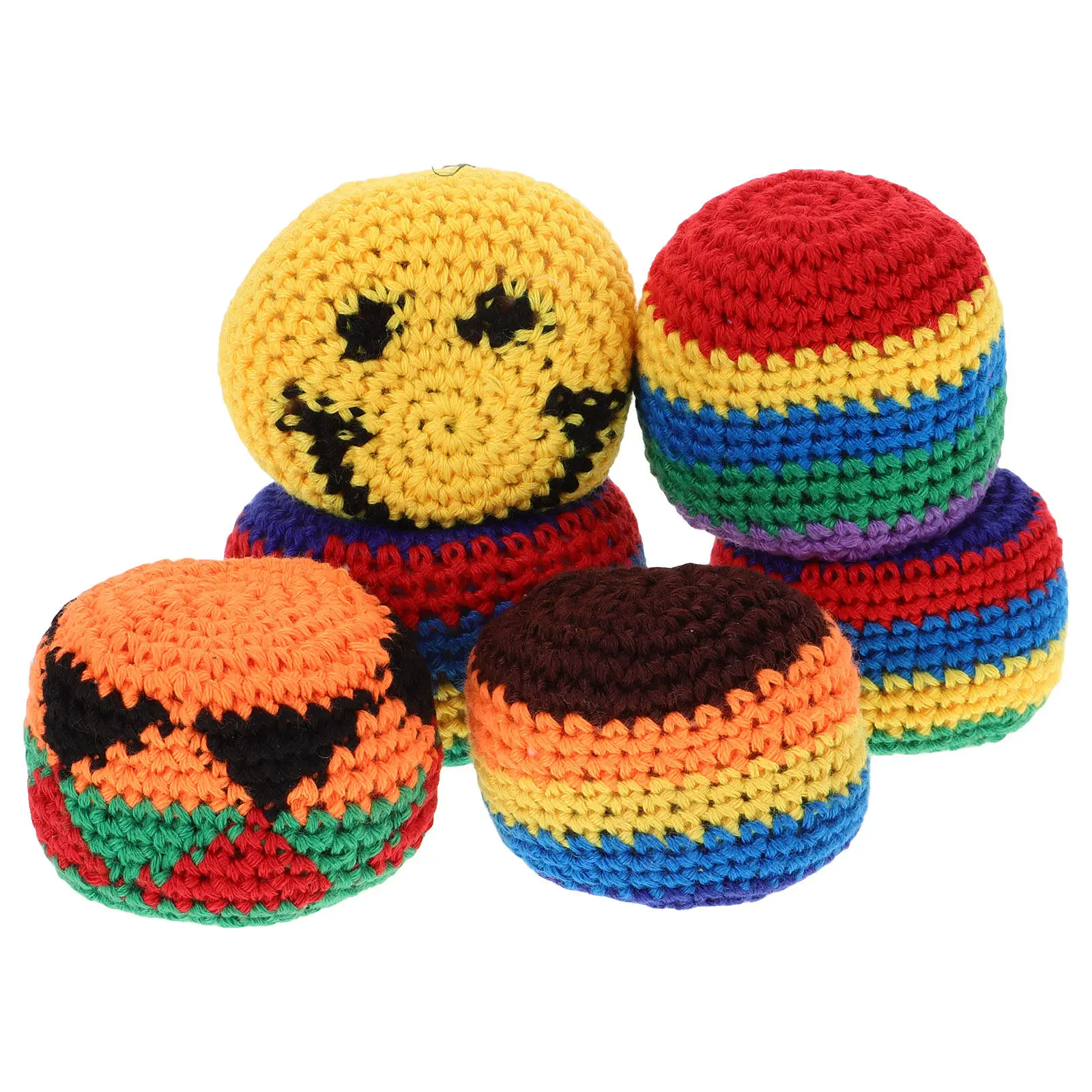 6Pcs High Quality Woolen Yarn Sandbags Kids Throwing Game Set Vibrant Outdoor Indoor Play Party Favor School Garden Yard