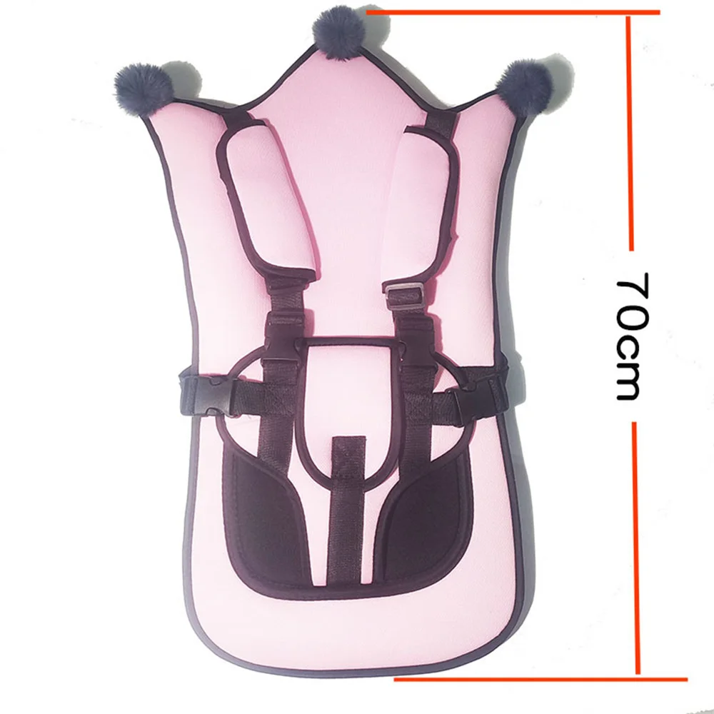 Portable Child Seat Mat For Kids Breathable Chairs Mats Baby Car Seat Cushion Adjustable Stroller Seat Pad 70x25cm