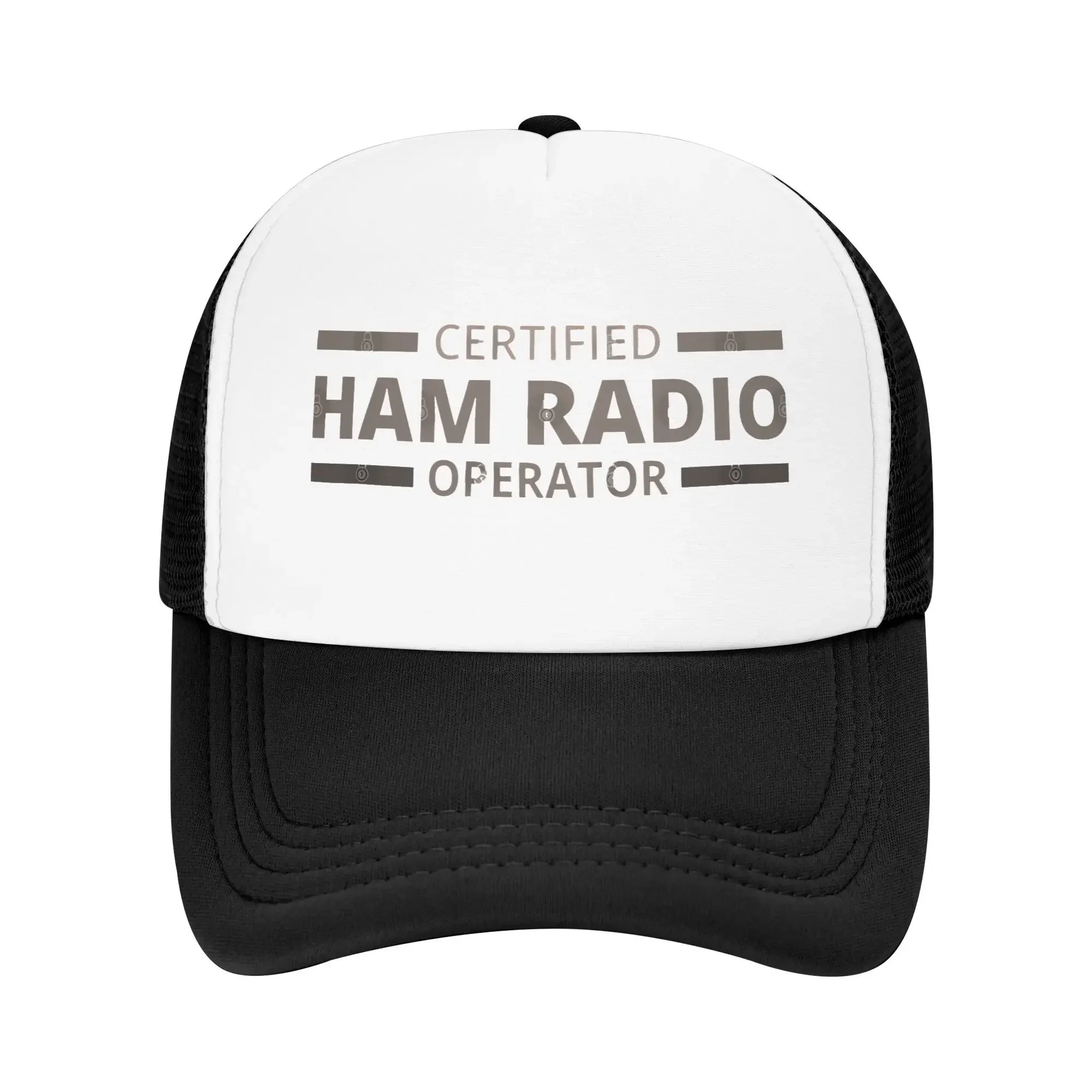 Certified Ham Radio Operator Mesh Golf Hat Caps Outfit For Men Women Adjustable Snapback Mesh-Back Summer Cooling Hats