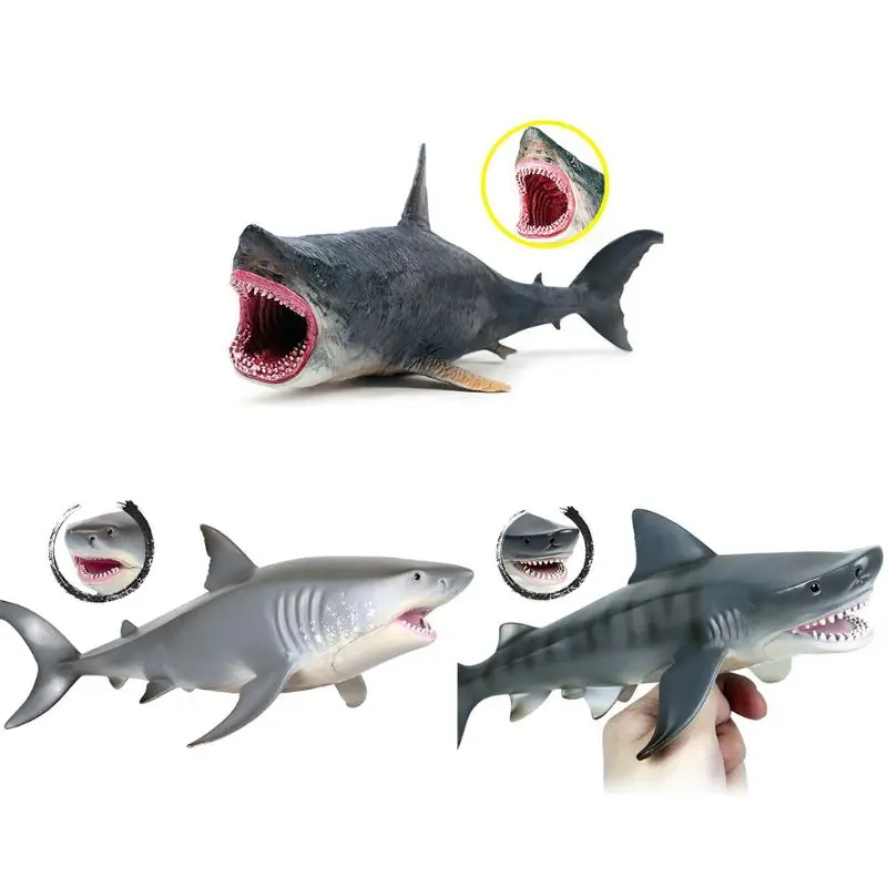 

11’’ Collectable Shark Figure Aquarium Supplies Cake Kiddie Science Toy