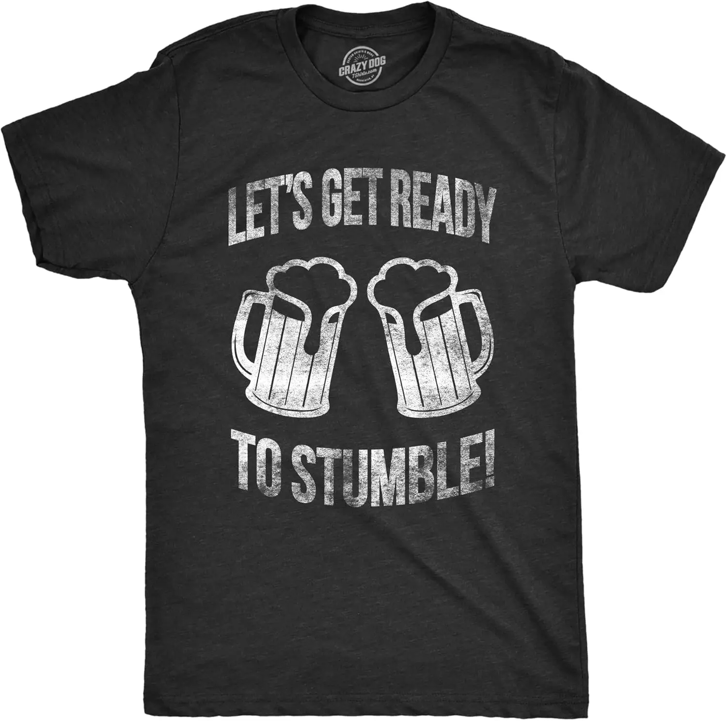 Mens Lets Get Ready to Stumble T Shirt Funny St Saint Patricks Day Drinking Tee