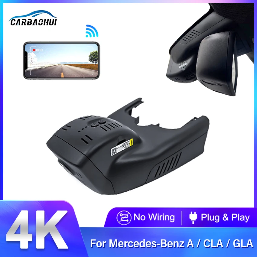 4K 2160P Hidden WIFI Car Dvr Dash Cam for Mercedes Benz GLA x156 for Mercedes Benz CLA w117 for Mercedes Benz A Class w176 w177