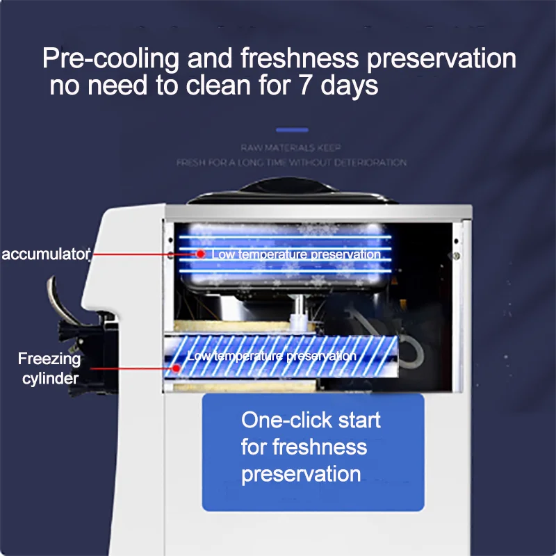 Soft drink portable ice cream machine ice cream machine 220V small mini soft drink household ice cream machine