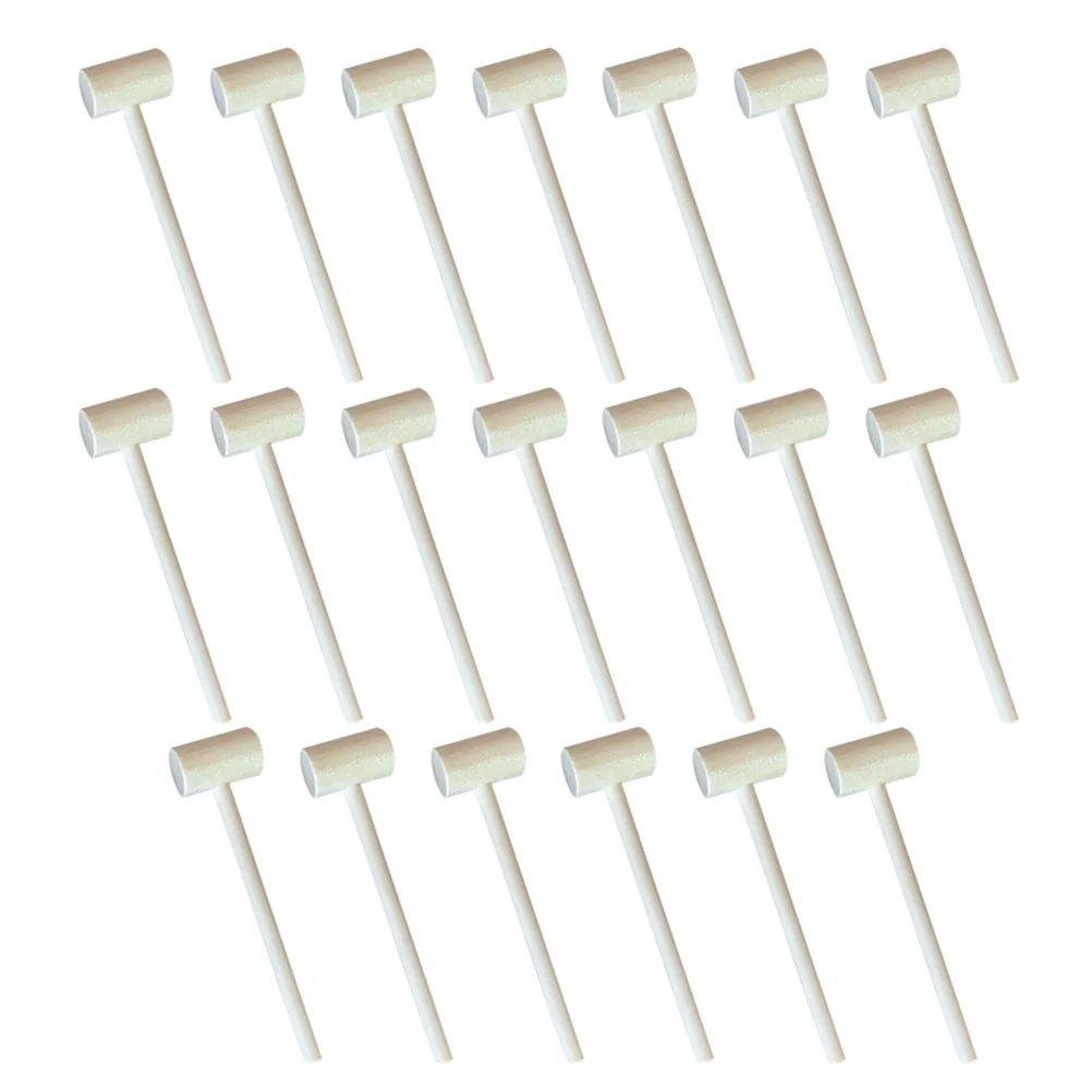 20 szt. Zestaw młotków edukacyjnych dla dzieci, mini młotki z litego drewna, wytrzymałe, bezpieczne, Montessori, do wbijania, dekoracja domu, młotki rzemieślnicze, gra imprezowa