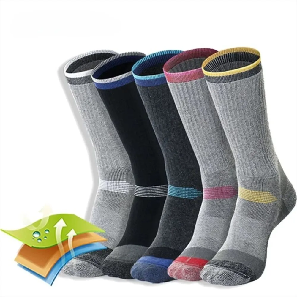 

1 пара унисекс-носков из мягкой шерсти, длинные, теплые, термоноски, утолщенные, дышащие, зимние носки для активного отдыха на улице