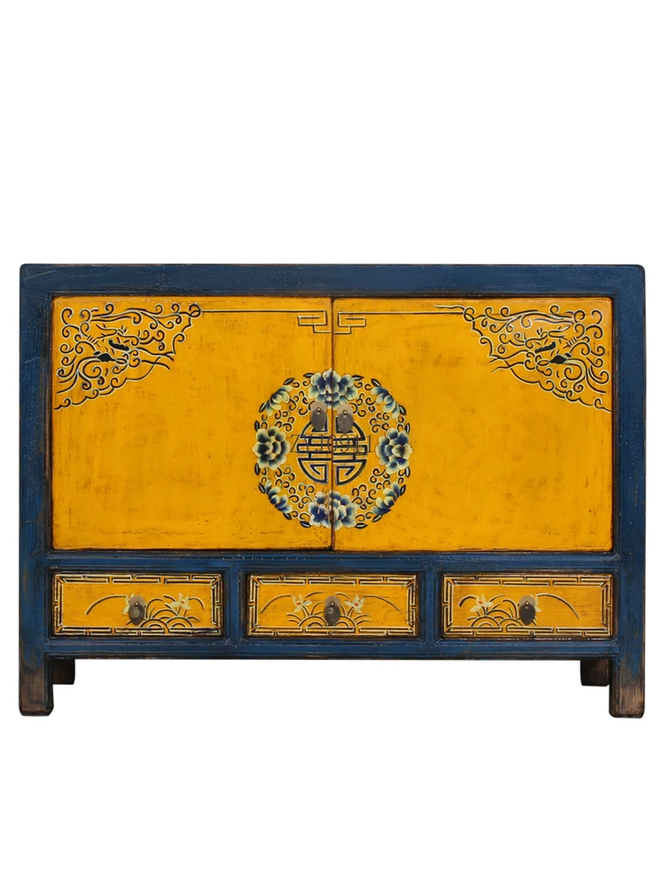 *بوفيه وخزانة جانبية من الخشب المستصلح