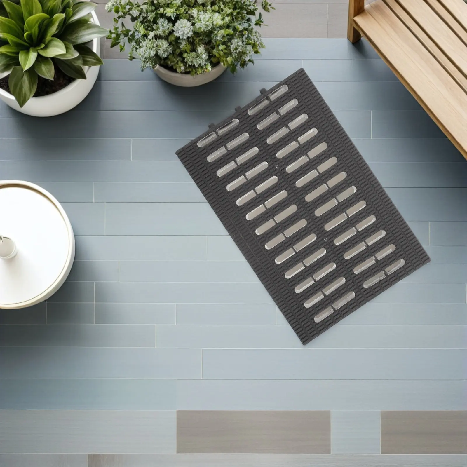 Plastic Drain Cover Ground Gutter Cover Kitchen Floor Channel Water Sewer Rainwater Ditch Yard Water Drain Outdoor Drainage