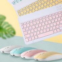 10 inch Bluetooth Keyboard Mouse Set Rechargeable Wireless Keyboard Mouse Combos Ultra-Thin Mini Keyboard And Mouse