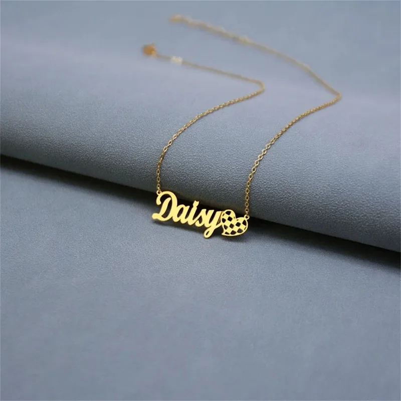 Customized Art Font Decorative Funky Love Friendship Paired Pendants Lovely Best Man Kids Choker Girls Contact New Design