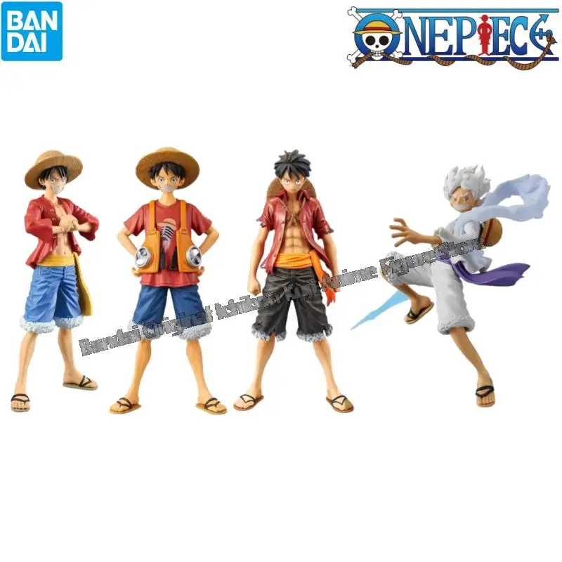 

В наличии Bandai Original Box Garage Kit One Piece Dxf Monkey D Luffy Персонажи аниме Коллекционная оригинальная фигурка Статуя