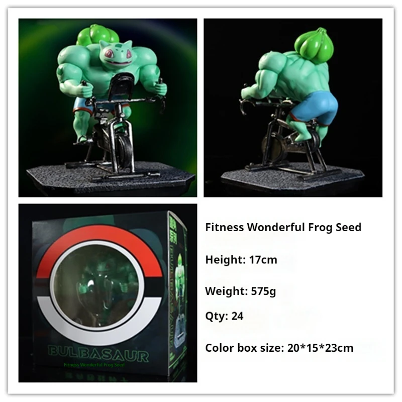 Anime Pokemon Action Figure Charmander Muscle Man Squirtle Bulbasaur Snorlax Pvc Model Desktop Ornament Children Birthday Gift