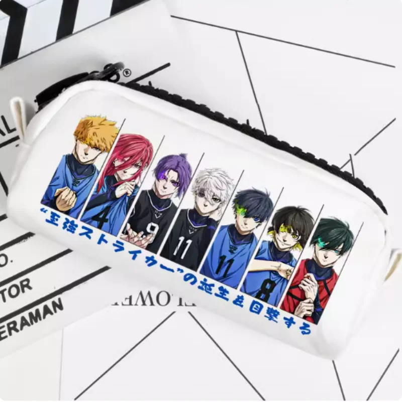 Anime BLUE LOCK Chigiri Hyoma Rin Itoshi Pencil Case Oxford Canvas Storage Bag Pencil Box Pencilcase School Pen Bag 2627