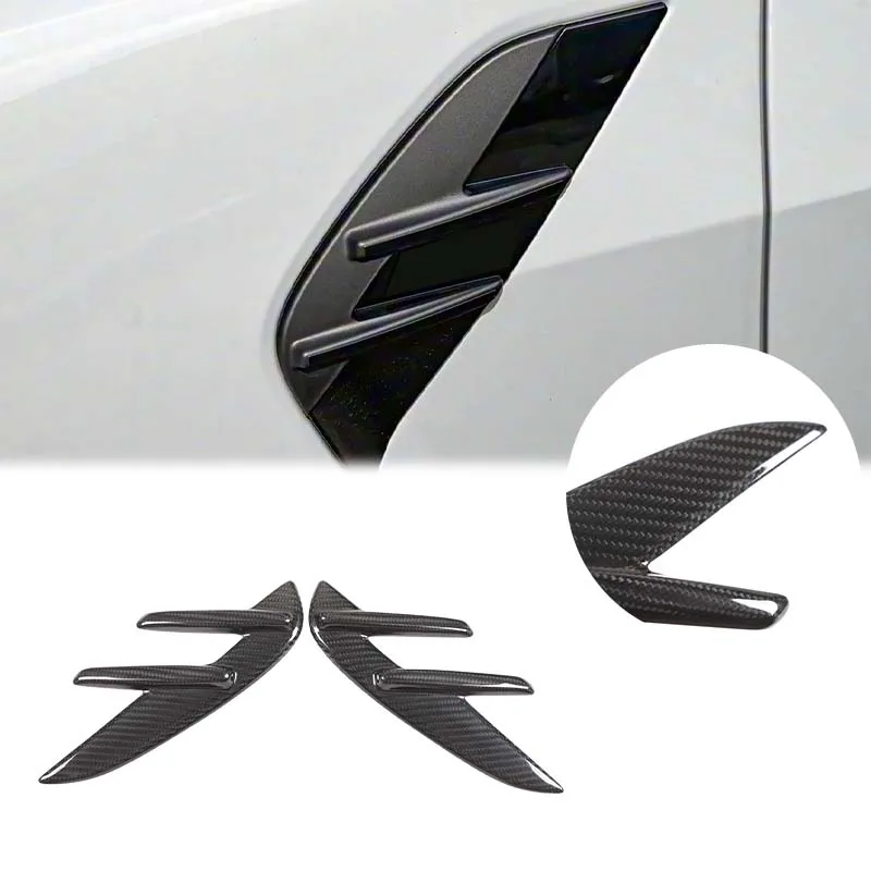

Для BMW M3 M4 G80 G82 G83 2020+ Декоративные накладки на воздухозаборники переднего бампера из сухого карбона, автомобильные аксессуары