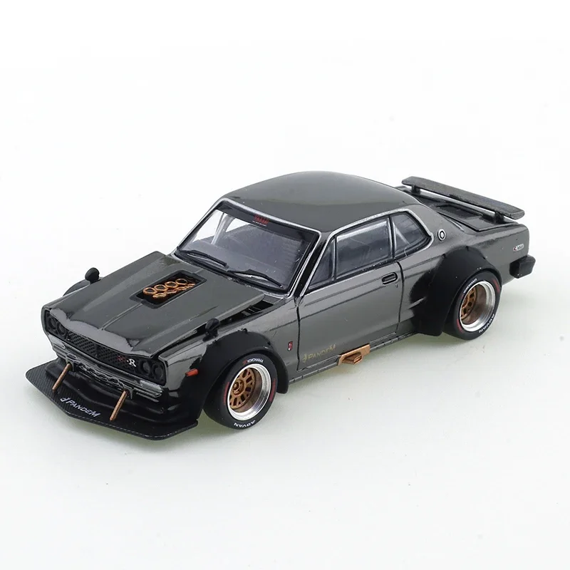 XCARTOYS 1/64 SKYLINEGT-RV8DRIFT Electroplated Black Car Alloy Motor Vehicle Diecast Metal Model Kids Xmas Gift Toys for Boys